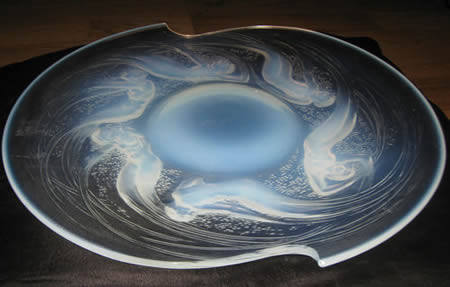 Rene Lalique Ondines Plate With Significant Modifications