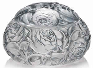 Rene Lalique Dinard Box And Cover With All-Over Roses Design