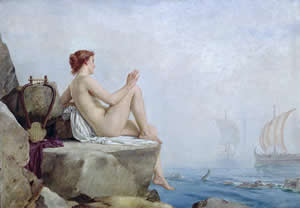 The Siren - An Oil On Canvas Painting By The 19th Century British Artist Edward Armitage