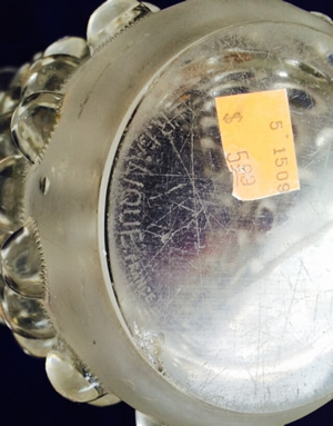 R. Lalique Bammako Vase Signature: Found At Goodwill for $5.99