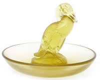 R. Lalique Canard Yellow Ashtray