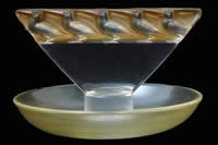 R. Lalique Bressan Glass Ashtray