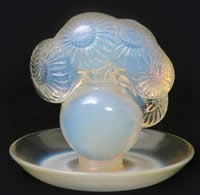 R. Lalique Soucis Opalescent Glass Ashtray