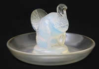 R. Lalique Dindon Opalescent Glass Ashtray