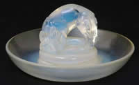 R. Lalique Renard Opalescent Ashtray