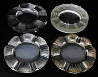 R. Lalique Sumatra Ashtray With Three Modern Ashtrays