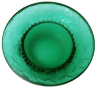 R. Lalique Irene Green Glass Ashtray