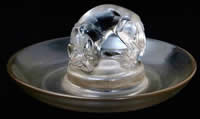 R. Lalique Renard Clear Glass Ashtray