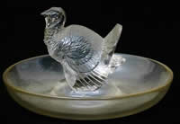 R. Lalique Dindon Clear Glass Ashtray