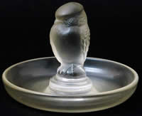 R. Lalique Rapace Clear And Frosted Glass Ashtray