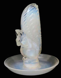 R. Lalique Ecureuil Opalescent Ashtray