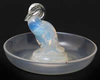 R. Lalique Canard Opalescent Ashtray