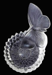 R. Lalique Dahlia et Papillon Ashtray