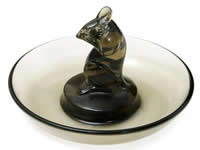 R. Lalique Souris Gray Ashtray