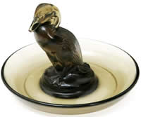 R. Lalique Canard Gray Ashtray