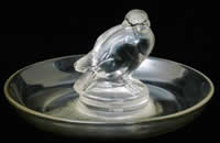 R. Lalique Moineau Clear Glass Ashtray