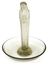 R. Lalique Statuette De La Fontaine Ashtray