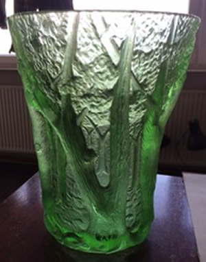 Czech Forest Vase Sold As R. Lalique