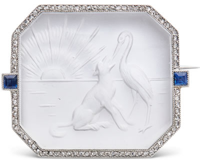 Louis Cartier Ren Lalique Rare Brooch At A Christie s Paris